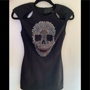 Philipp Plein limited edition skull mini dress